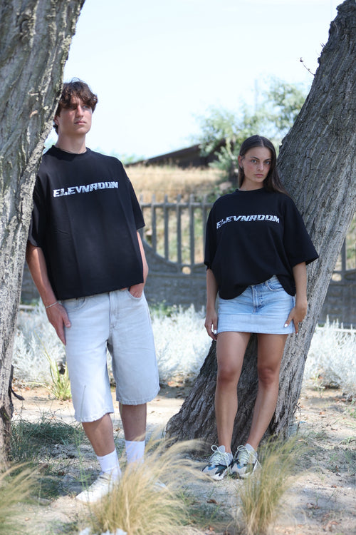 SPAZZED NIGHT BLACK TEE