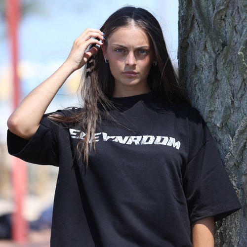 SPAZZED NIGHT BLACK TEE