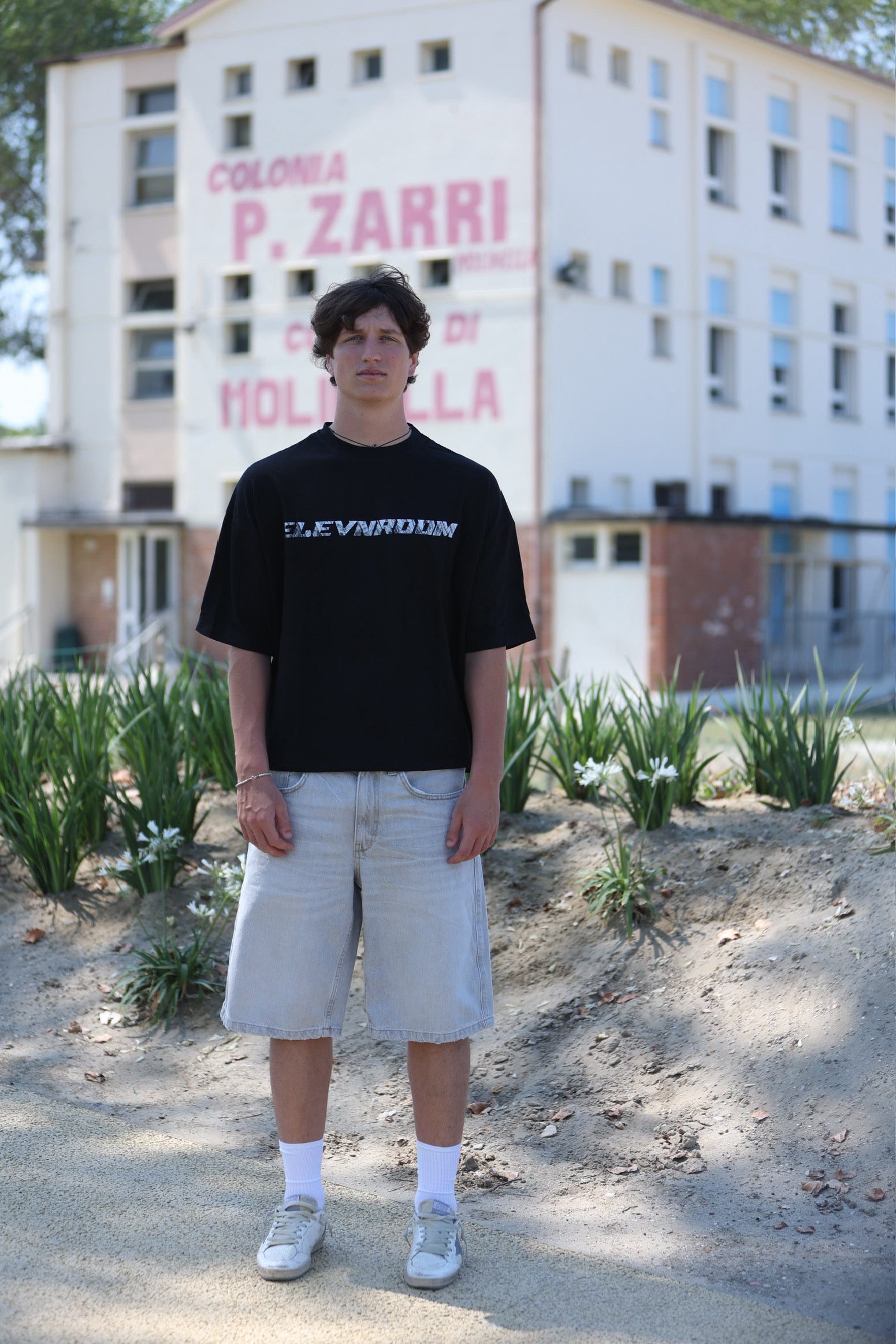 SPAZZED NIGHT BLACK TEE